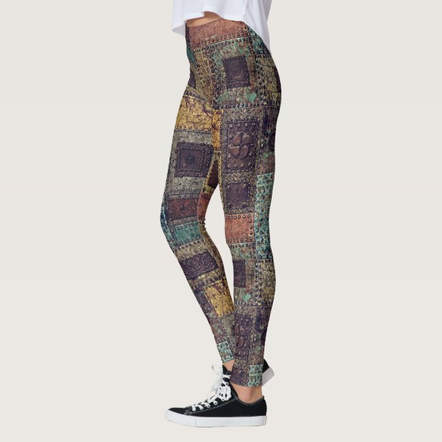 Legging Colagem de Metais (Esquerda)
