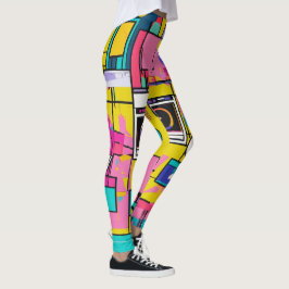 Legging colagem de pop