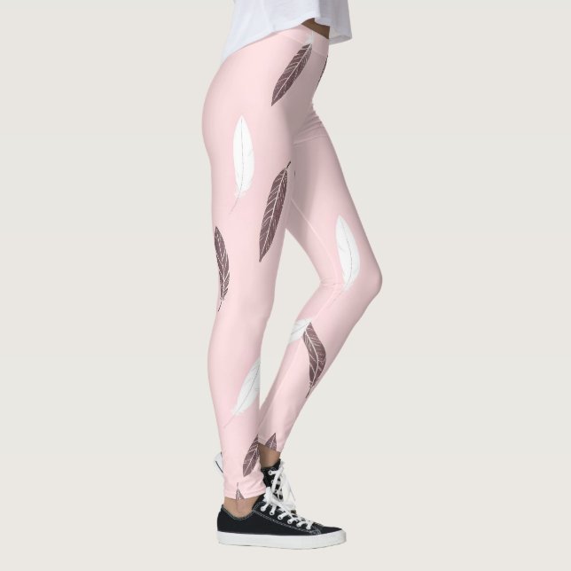 Legging Coleção Boho de Penas Populares de Luxo (Direita)