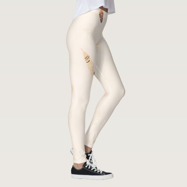 Legging Coleção Boho Popular de Luxo Feathers (Direita)