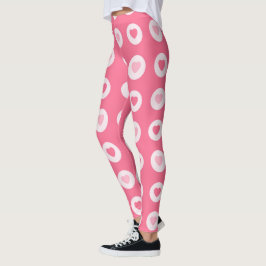 Legging Coleção de Amor de Coração Rosa Moderno