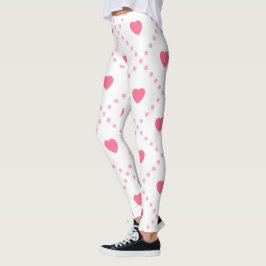Legging Coleção de Dias de os namorados de Coração Russo R