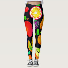 Legging Coleção de Frutas Brilhante