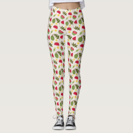 Legging Coleção de padrões da fruta - Melancia