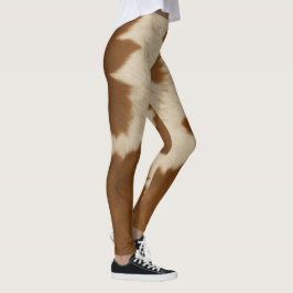 Legging Coleção de Trendências de Couros Falsos de Vaca El