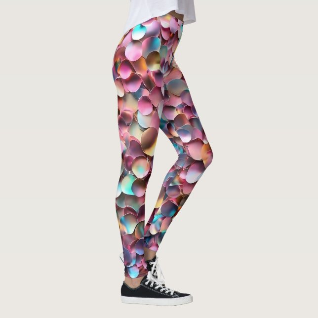 Legging Coleção Holográfica de Trendy Glitter Opal (Direita)
