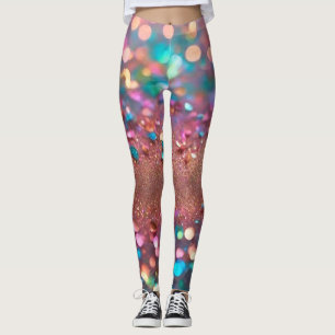 Legging Coleção Holográfica Opal de Tendência da Glitter