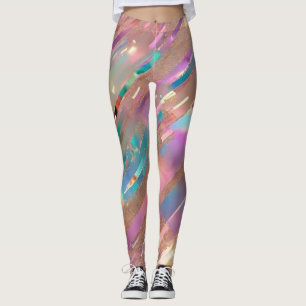 Legging Coleção Holográfica Opal Moderna da Glitter
