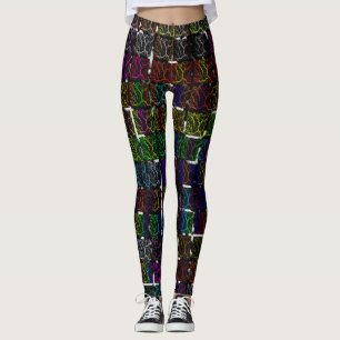Legging Coleção Lava de Espaço Crachada