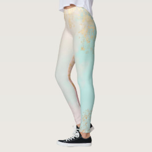 Legging Coleção Luxo Moderno Rosa Bege Macio Verde Menta D