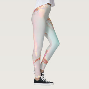 Legging Coleção Luxo Moderno Rosa Bege Suave Dourado Mint