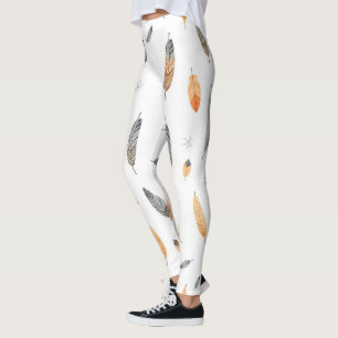 Legging Coleção Luxuosa Boho da Moda Feathers