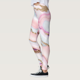Legging Coleção Moderna de Marble Marble de Agato Cor-de-R