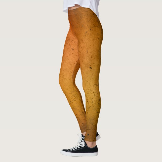 Legging Colheita de Cor Sólida Dourada (Esquerda)