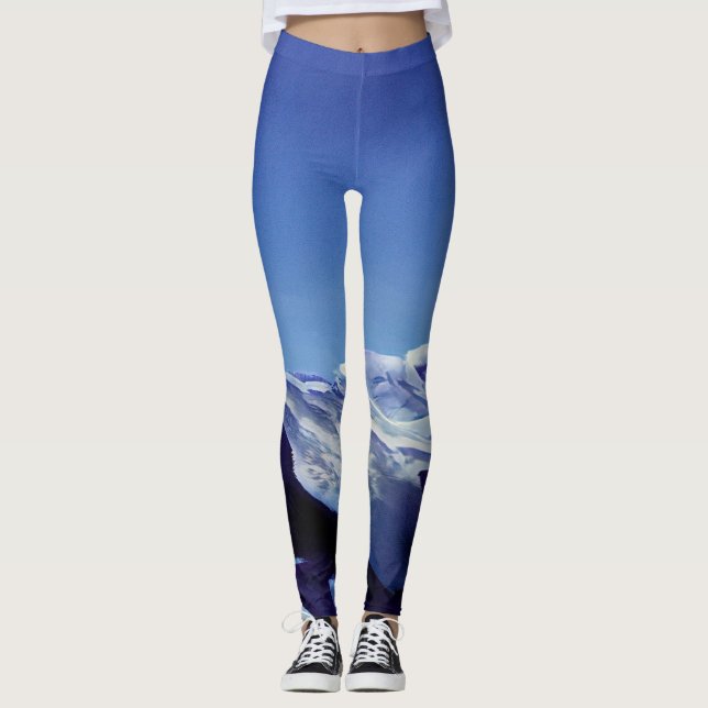 Legging Colinas de neve, panorama de inverno (Frente)