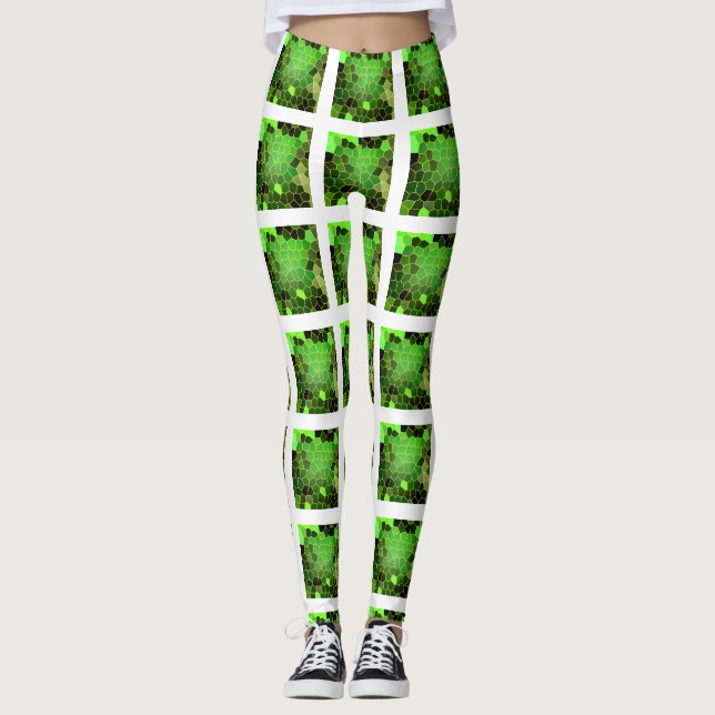 Legging Colmeia Verde da Abelha (Frente)