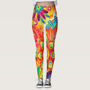 Legging Coloração Fractal Dinâmica da Moda