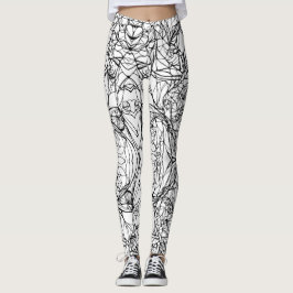 Legging Colore suas próprias leggens #3: atividades de col