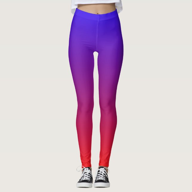 Legging  Colorful Red And Bluo (Frente)