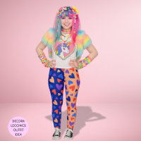 Colorida Decora Harajuku Kawaii Corações J-Moda