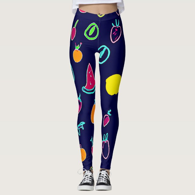 Legging Colorida Fruta Fantasia (Frente)