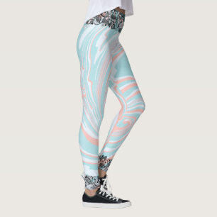 Legging Colorida Marble Black Lace