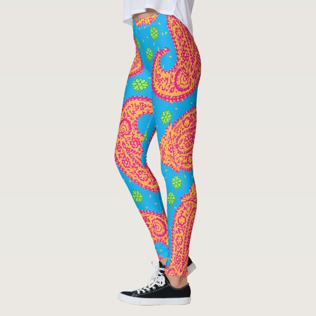 Legging Colorida Paisley Pattern (Esquerda)
