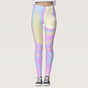 Legging Colorida Vibrante Holográfica Iridescente