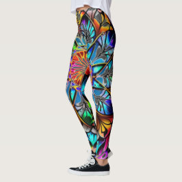Legging Colorido Mandala, Psicodélico Mandala, Geométrico