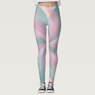 Legging Colorido Pastel Abstrato