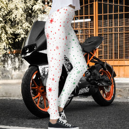 Legging Colorido Ultra Macio Padrão de Férias Natal