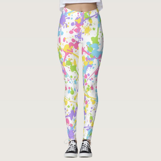 Legging Colorir Coloração de Tinta (Frente)