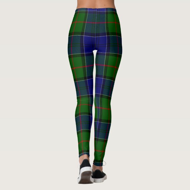 Legging Colquhoun tartan xadrez verde azul (Verso)