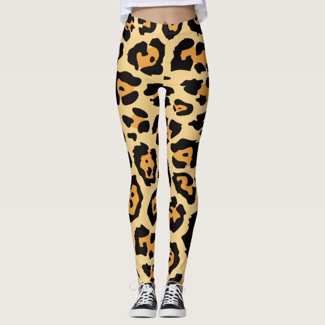 legging com estampa de jaguar (Frente)