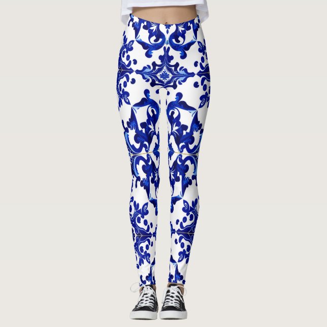 legging com rendilhado português (Frente)