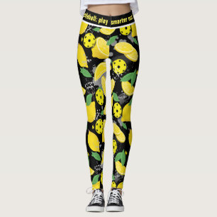 Legging 🍋 com texto personalizado 🍋 picleball de limão