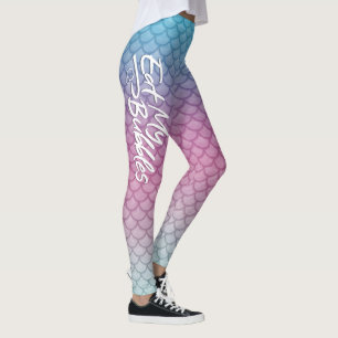 Legging "Coma as minhas bolhas" Teal/Rosa/Espuma dimension
