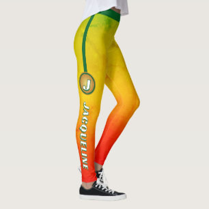 Legging COMBO Grunge e VERDE com Nome DUAL DOIS TONS