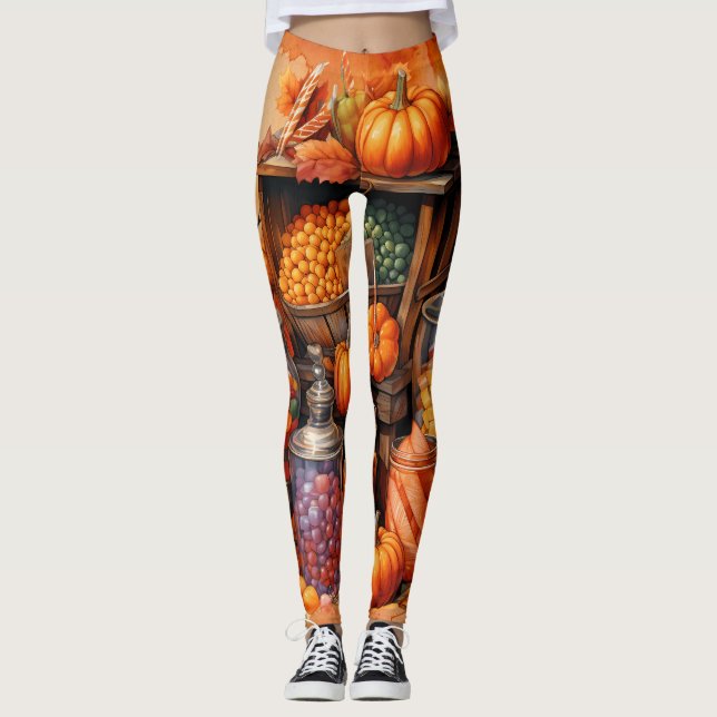 Legging Comida de Halloween para festa temática (Frente)