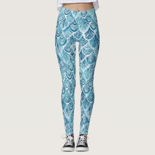Legging COMO um teste padrão náutico das escalas de peix