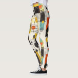 Legging Composição de formas geométricas coloridas<br><div class="desc">Círculos,  quadrados e linhas coloridos,  composição artística moderna abstrato.</div>