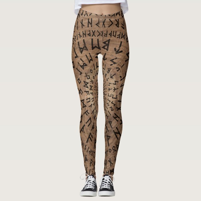 Legging Composição mais velha da circular de Futhark (Frente)