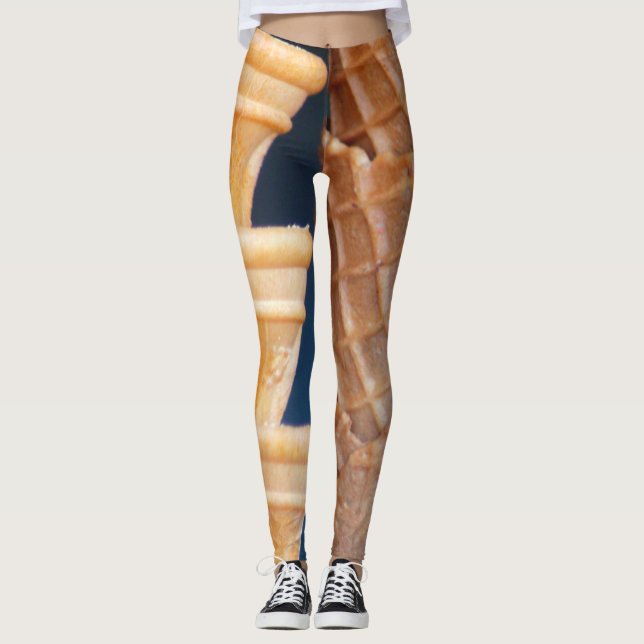 Legging Cones de gelado desenhados (Frente)