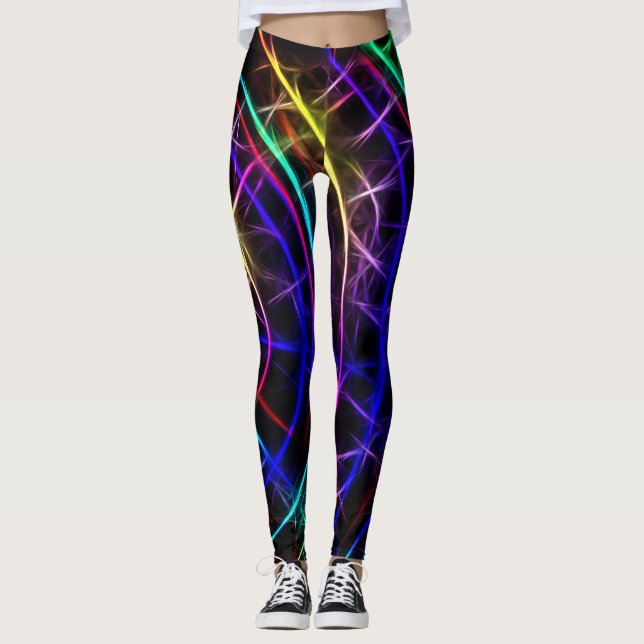 Legging Conexões de néon (Frente)