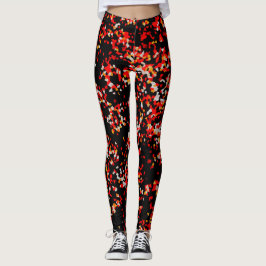 Legging Confetti de outono escuro