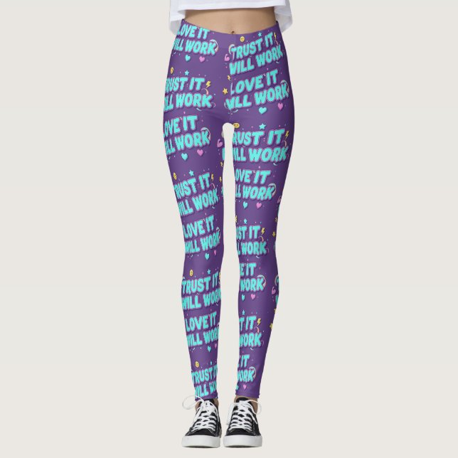 Legging Confie que vai funcionar, ame que vai funcionar (Frente)