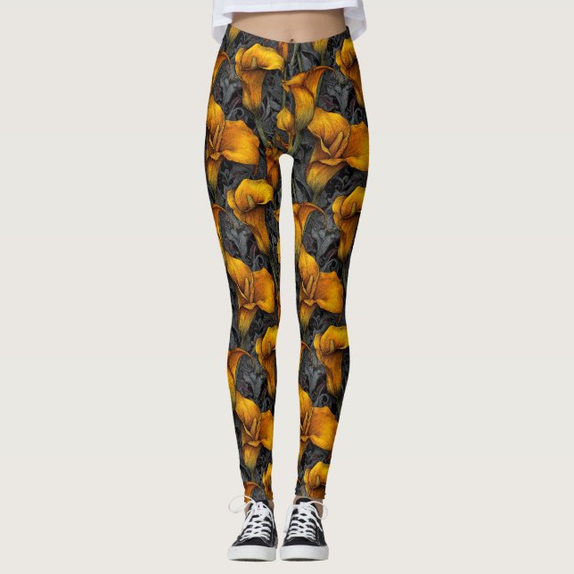 Legging Conjuntos de Presentes de Copos-de-Leite Fofos par (Frente)