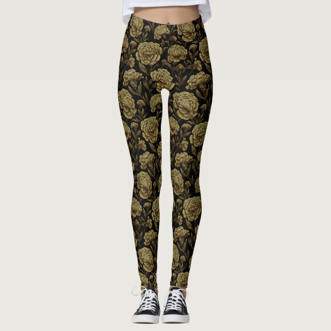Legging Conjuntos de Presentes Temáticos de Carnation Gold (Frente)
