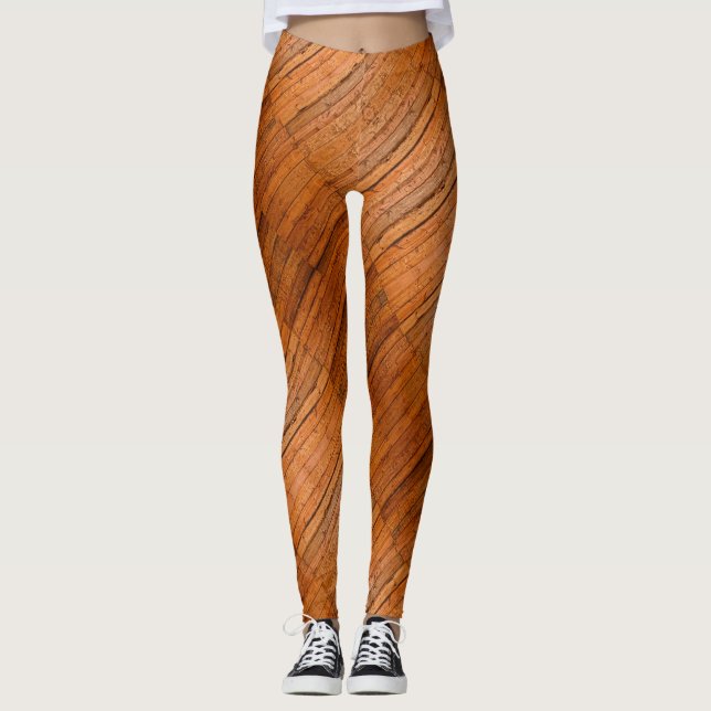Legging Conselhos Rustic Wooden Arte amostrada (Frente)