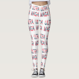 Legging Conservador Republicano Patriótico Ultra MAGA Trum